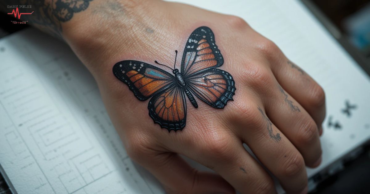 Butterfly Tattoo for Men Hand