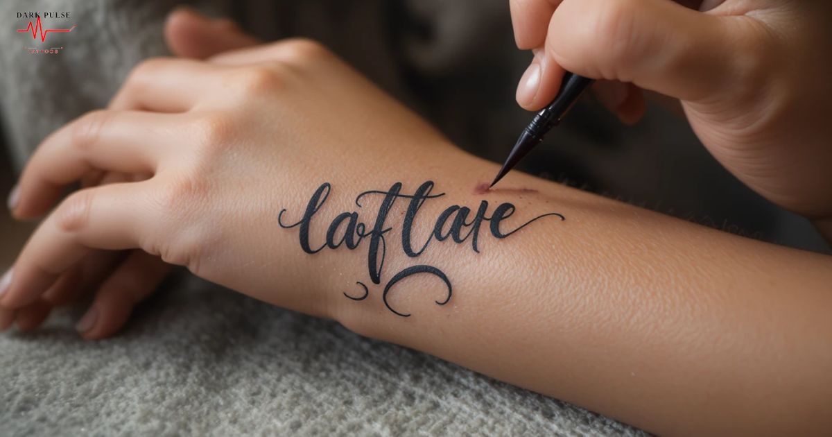 Écriture tatouage simulation gratuit