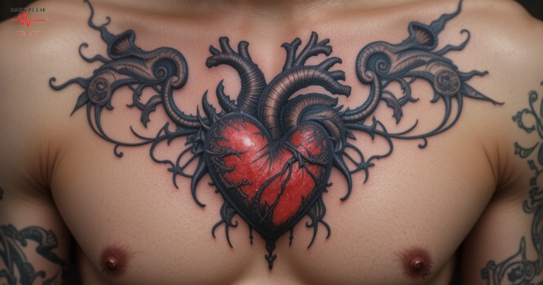 Masculine Heart Tattoos