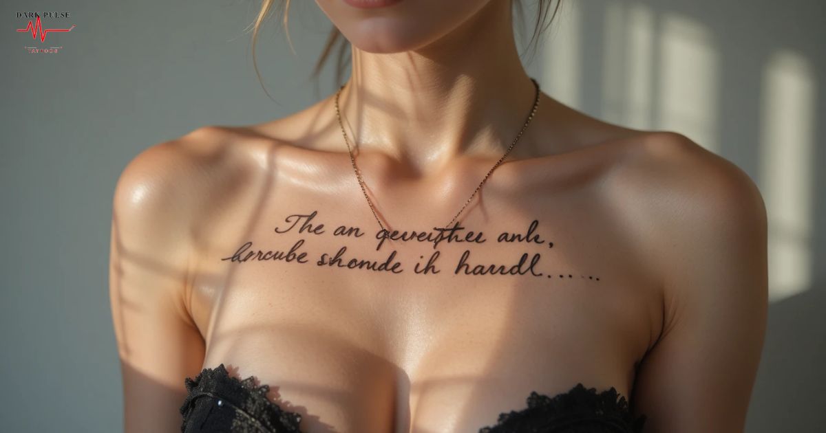 Tatouage écriture femme