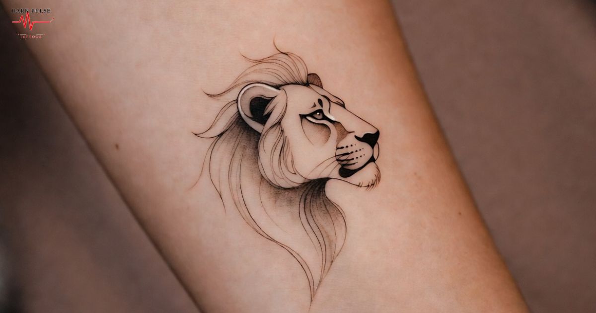 The Lioness Tattoo Small