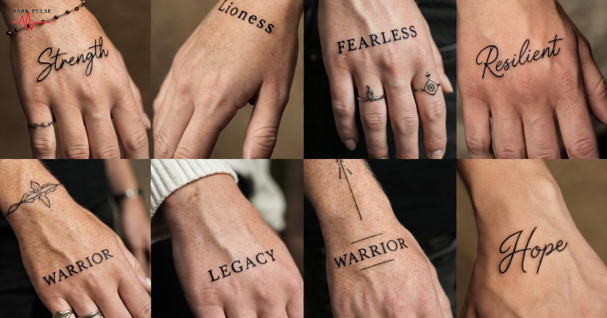 Word Tattoo Designs On Hand