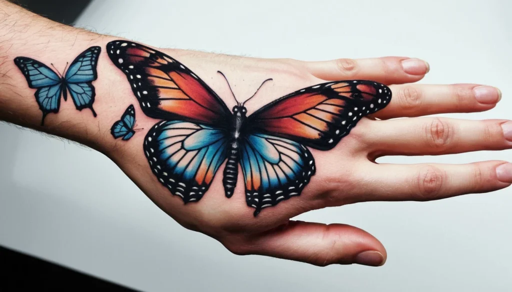 Skeleton Hand With a Butterfly