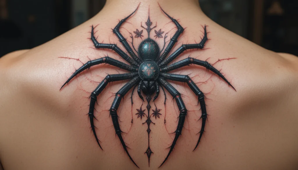 Gothic Spider Tattoo