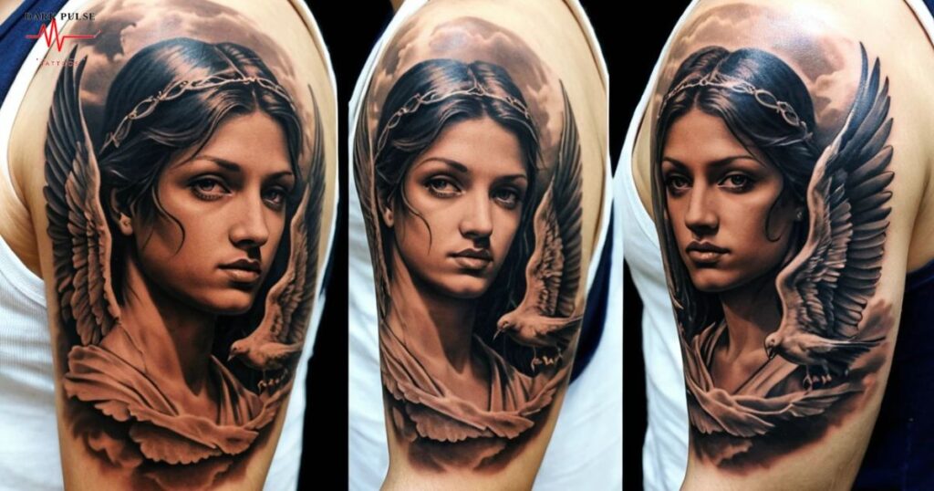 Tattoo Angelo Realistico
