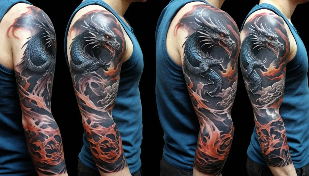  Dragon Sleeve Tattoo