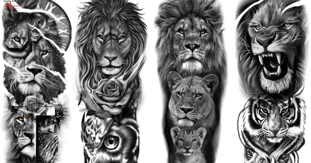 lion-sleeve-tattoos-for-men